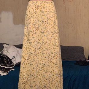 floral maxi skirt